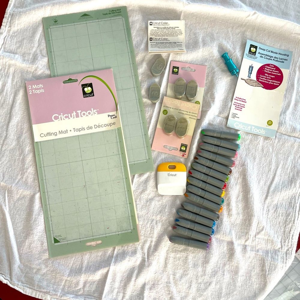 Lot of Cricut Accessories All New except 1 Mat